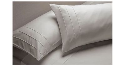 Sábana Rosen 300 Hilos Algodón Lisa Plata Súper King