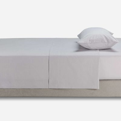 Imagen 2 del producto Sábana 144 Hilos Lisa Plata 1,5 Plazas