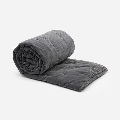 Imagen 1 del producto Piecera Velvet Stripes 110 x 230 cm Grafito