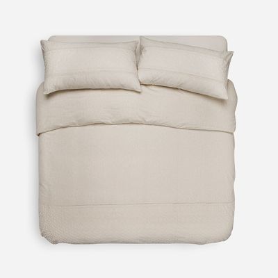 Funda Plumón Algodón Pure Gialla Beige King