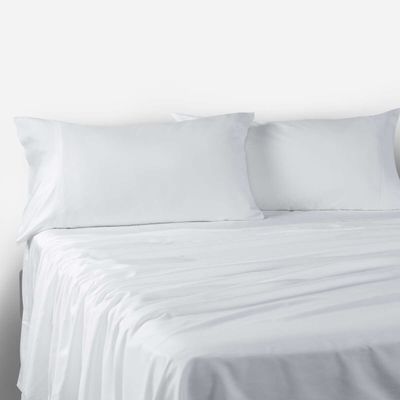 Imagen 1 del producto Sábana 300 Hilos Rosen Tencel Blanca 2 Plazas