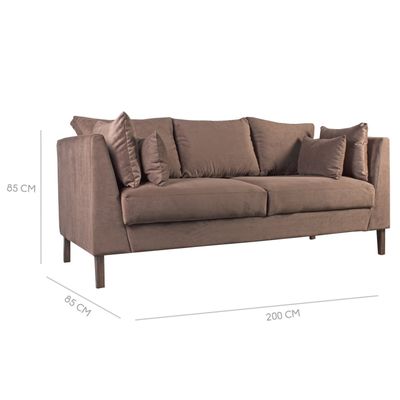 Imagen 2 del producto Sofá Venne 3 cuerpos Café