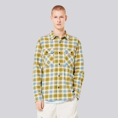 Camisa Hombre 90s Plaid LS Oakley Pacific/Mist/Sulfid Check