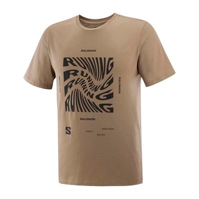 Polera Hombre Running Graphic Ss Be Salomon
