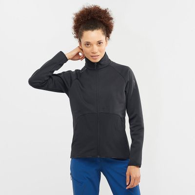 Imagen 2 del producto Polerón Mujer Essential Warm Fz Mid W Deep Black Salomon