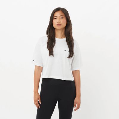 Polera Mujer Salomon Logo Short Tee W Bl Salomon