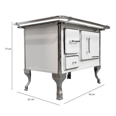 Imagen 2 del producto Cocina a Leña Alcazar Llaima 90 Blanca