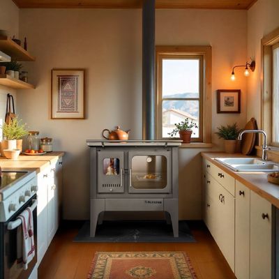 Imagen 2 del producto Cocina a Leña Alcazar Europea S900 Gris