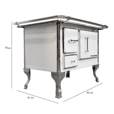 Imagen 2 del producto Cocina a Leña Alcazar Llaima 80 Blanca