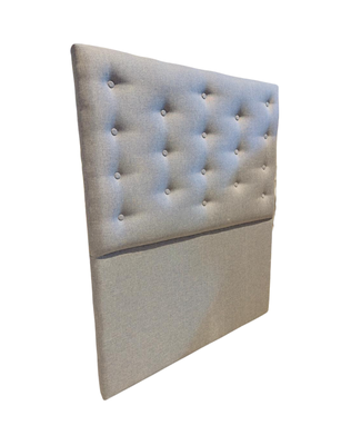 Imagen 2 del producto Respaldo 1.5 Plaza Gris Lino Botón a piso