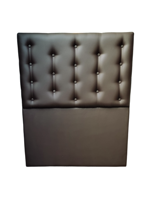 Respaldo 1 Plaza Negro Botón a piso Muebles Rimar