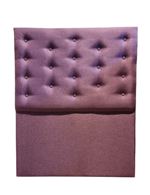 Respaldo 1.5 Plaza Morado Lino Botón a piso