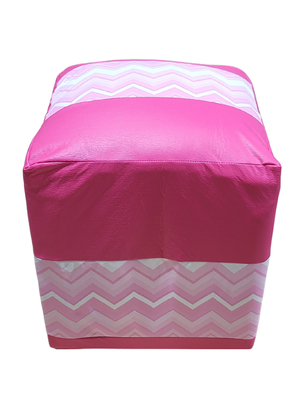 Pouf Bicolor Eco Cuero Muebles Rimar