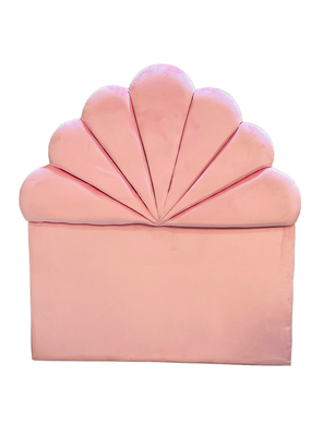 Respaldo 1 plaza coral Rosado Felpa a Piso Rimar