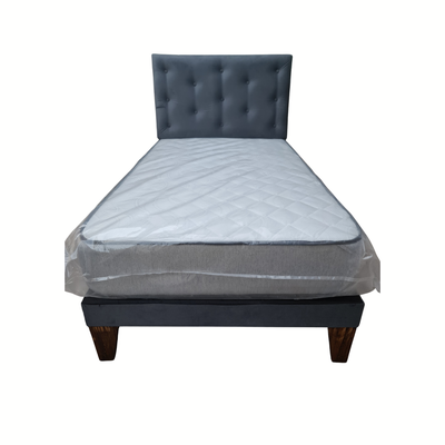 Imagen 2 del producto CAMA EUROPEA RIMAR 1.5P GRIS  FELPA 
