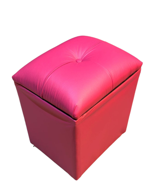 Imagen 2 del producto Pouf Baul Fucsia Eco Cuero 40x33x50 Rimar