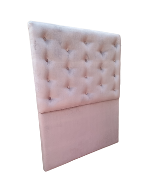 Imagen 2 del producto Respaldo 1.5 Plazas a Piso Botone Gris Felpa Muebles Rimar