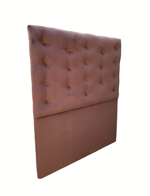 Imagen 2 del producto Respaldo 1.5 Plazas a Piso Botone Chocolate Felpa Rimar