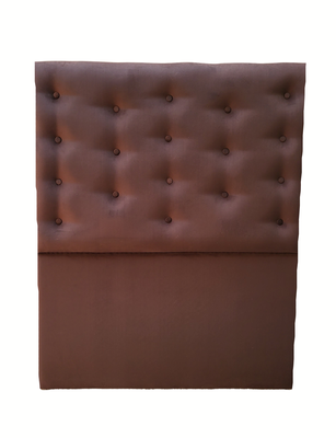 Respaldo 1.5 Plazas a Piso Botone Chocolate Felpa Rimar