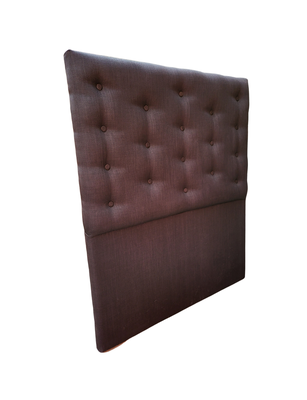 Imagen 2 del producto Respaldo 1.5 Plazas a Piso Botone Negro Lino Muebles Rimar