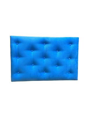 Imagen 2 del producto Respaldo 1 Plaza Celeste Felpa Muebles Rimar