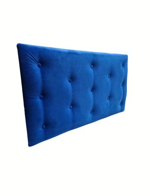 Imagen 2 del producto Respaldo 1.5 P Botone Azul Rey Felpa Muebles Rimar