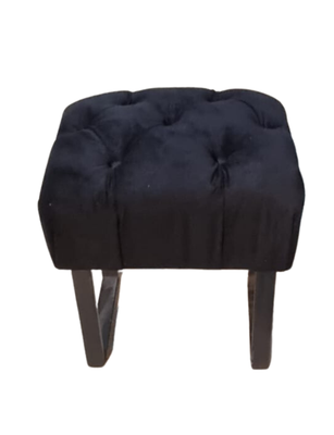 Imagen 1 del producto Banqueta Capitoné Negro Felpa Rimar