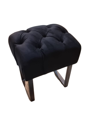 Imagen 2 del producto Banqueta Capitoné Negro Felpa Rimar