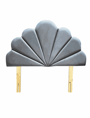 Respaldo Coral 1 1/2 Gris Claro Felpa Rimar