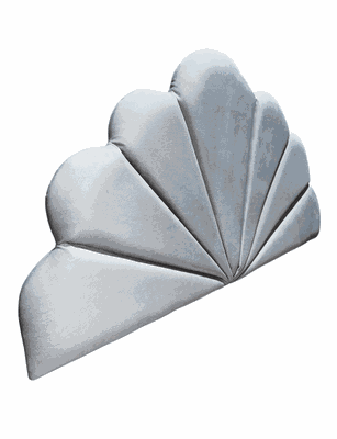 Imagen 2 del producto Respaldo Coral 1 1/2 Gris Claro Felpa Rimar