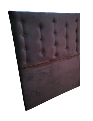 Imagen 2 del producto Respaldo 1 1/2 Negro Felpa Botone a piso Muebles Rimar