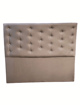 RESPALDO A PISO GRIS FELPA DIAMANTE 2 PLAZAS RIMAR