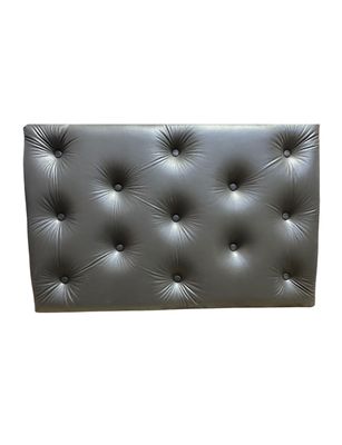 Imagen 2 del producto Respaldo 1 Plaza Gris Eco cuero Muebles Rimar