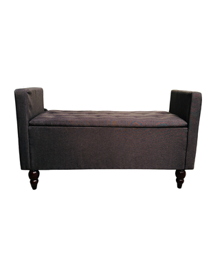 Banqueta Baul Múnich Rimar Cafe Moro Lino125X54X40