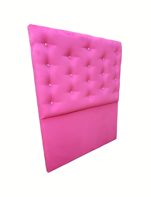 Imagen 2 del producto Respaldo 1.5 Plazas a Piso Botón Diamante Fucsia Rimar