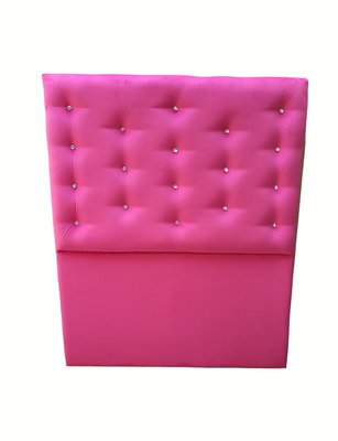 Imagen 1 del producto Respaldo 1.5 Plazas a Piso Botón Diamante Fucsia Rimar