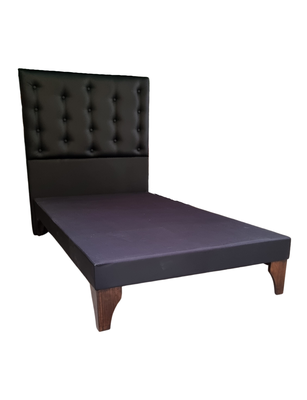 Imagen 2 del producto Base Europea 1P Respaldo Negro Eco Cuero a Piso Botone Rimar