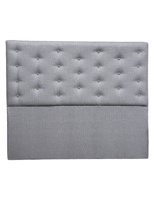 Imagen 1 del producto RESPALDO BOTONE A PISO 2 PLAZAS GRIS CLARO JASPIADO LINO