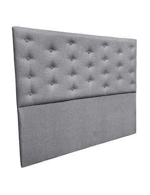 Imagen 2 del producto RESPALDO BOTONE A PISO 2 PLAZAS GRIS CLARO JASPIADO LINO