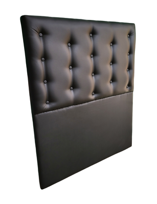 Imagen 2 del producto Respaldo 1 1/2 Negro Cuero PU Botón a piso Muebles Rimar