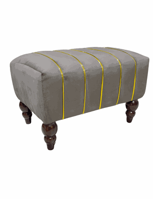 Imagen 2 del producto Banqueta Kenia Chocolate Felpa 60x40x45x20 Rimar