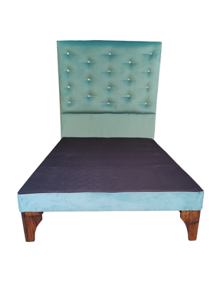 Base Europea 1P Respaldo Turquesa Diamante a Piso Botone Rimar