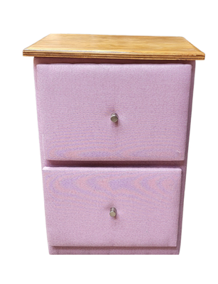 VELADOR DOBLE CAJON LINO PALO ROSA