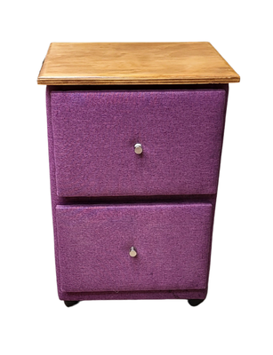 Imagen 1 del producto VELADOR DOBLE CAJON LINO MORADO 