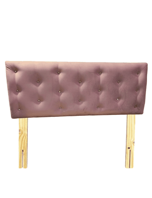 Respaldo 2 Plazas Palo Rosa Felpa Diamante Rimar