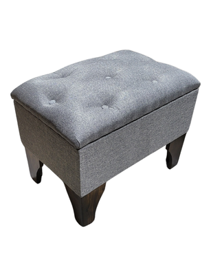 Imagen 2 del producto Banqueta Baúl Gris Lino 60x40x45x20 Muebles Rimar