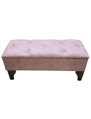 Imagen 1 del producto Baúl Botone Palo Rosa Eco Cuero Rimar 105x40x45x20