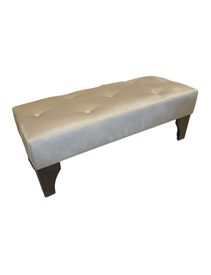 Imagen 2 del producto Banqueta Botone Beige Felpa Muebles Rimar
