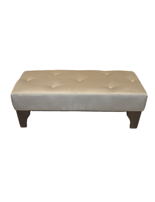 Imagen 1 del producto Banqueta Botone Beige Felpa Muebles Rimar