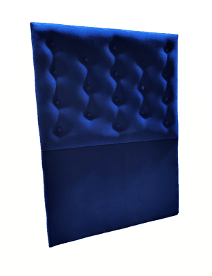 Imagen 2 del producto Respaldo 1 Plaza Azul Marino Botón a piso 